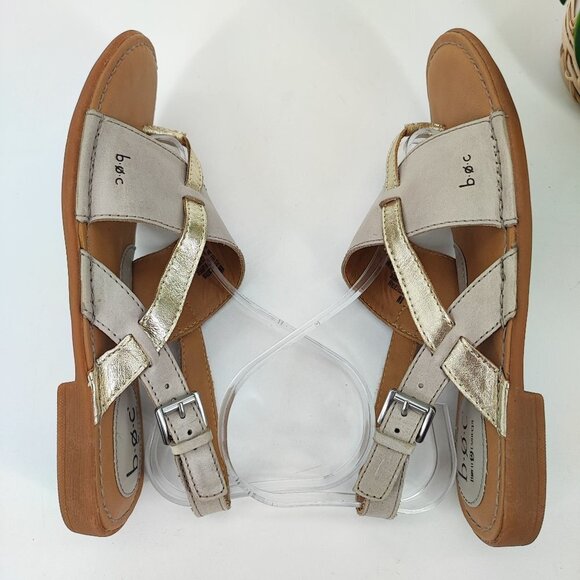 Born B.o.c Women's Concept Taupe Leather Slingback Sandals Size 8M - Picture 5 of 9